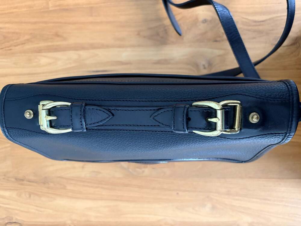 Vintage Dooney & Bourke All Weather Leather Carrier Black Purse - Picture 4 of 13